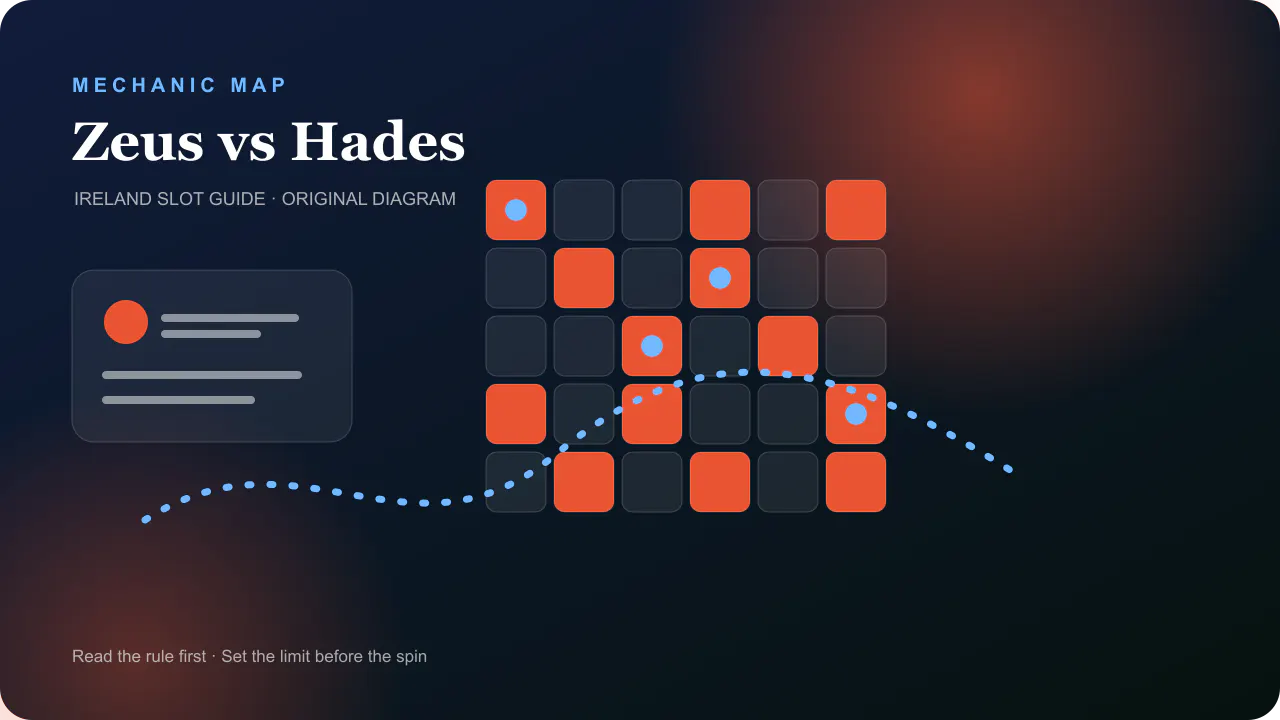 Casino mechanic diagram for Zeus and Hades dual-mode 5 by 5 slot map